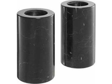 Eichholtz Tobor M Black Marble Set of 2 Tealight Holder EIC112684