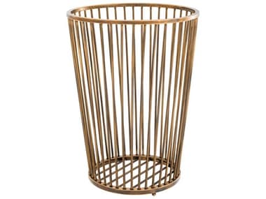 Eichholtz Baleana Vintage Brass Towel Basket EIC112910