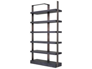 Eichholtz Geo Charcoal Grey Crown Oak Veneer Cabinet EIC113165