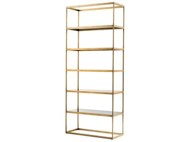 Eichholtz Omega Brushed Brass Smoke Glass Cabinet EIC113284