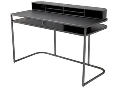 Eichholtz Highland Charcoal Brown Oak Veneer Desk EIC113291