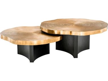 Eichholtz Thousand Oaks Brass Set of 2 Coffee Table EIC113295