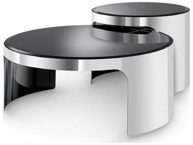 Eichholtz Piemonte Polished Ss Set of 2 Coffee Table EIC113628