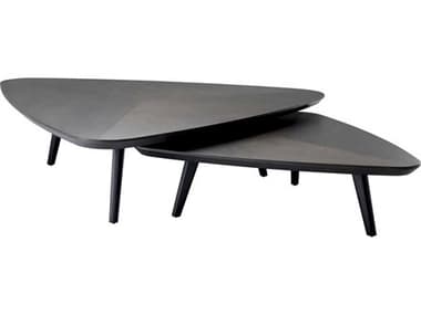 Eichholtz Lauren S/2 Mocha Straight Oak Ven Coffee Table EIC113839