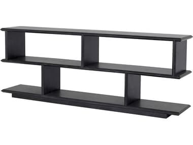 Eichholtz Garcia Low Charcoal Grey Oak Veneer Cabinet EIC113998