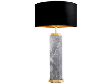 Eichholtz Newman Grey Marble Incl Shade Table Lamp EIC114000UL
