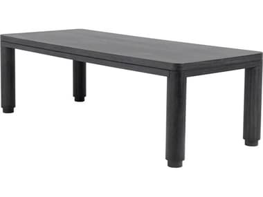 Eichholtz Atelier S Charcoal Grey Oak Veneer Dining Table EIC114206
