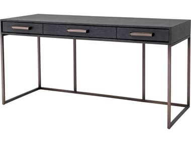 Eichholtz Larsen Charcoal Grey Oak Veneer Desk EIC114215