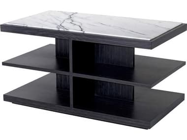 Eichholtz Miguel Charcoal Grey Oak Veneer Side Table EIC114232