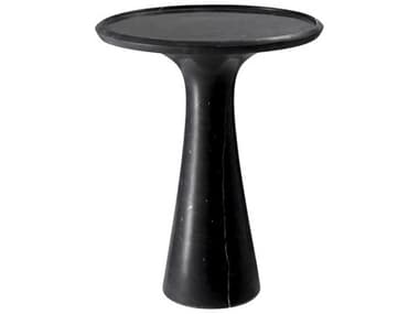 Eichholtz Pompano Low Honed Black Marble Side Table EIC114330