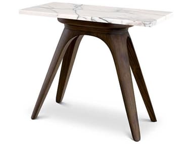 Eichholtz Borre Rectangular Bianco Lilac Marble Side Table EIC114513