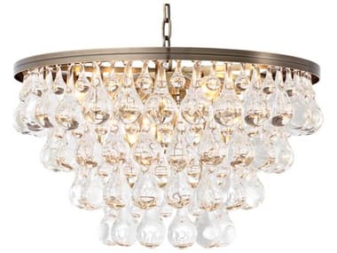 Eichholtz Bolzano Light Brushed Brass Chandelier EIC114672UL
