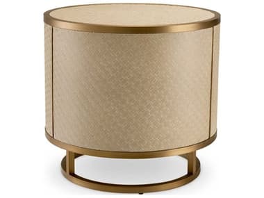 Eichholtz Napa Valley Woven Washed Oak Veneer Side Table EIC114779