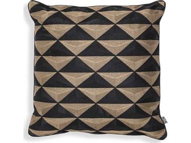 Eichholtz Mist Square Black Gold Cushion EIC115065