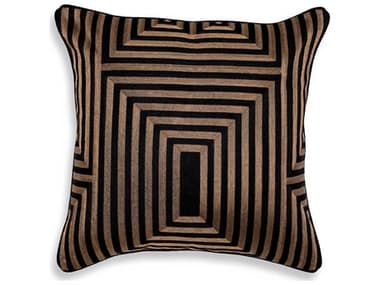 Eichholtz Spray Square Black Gold Cushion EIC115069