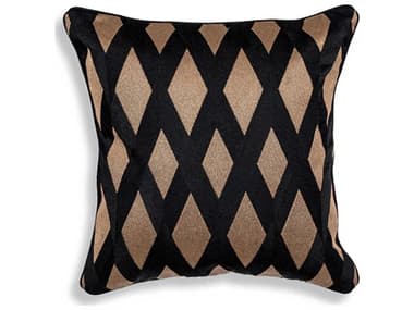 Eichholtz Splender Square Black Gold Cushion EIC115073