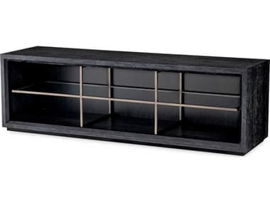 Eichholtz Hennessey S Charcoal Grey Oak Veneer Tv Cabinet EIC115111
