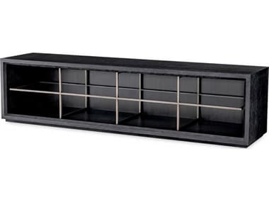 Eichholtz Hennessey L Charcoal Grey Oak Veneer Tv Cabinet EIC115112