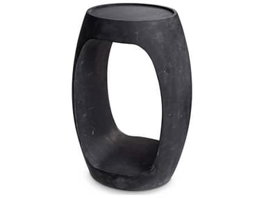Eichholtz Clipper High Honed Black Marble Side Table EIC115369