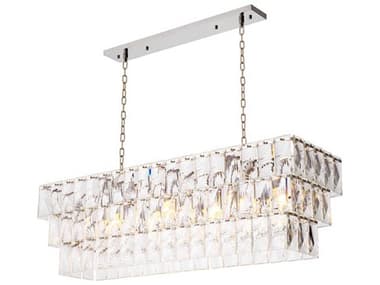 Eichholtz Amazone Rectangular Incl Clear Crystal Glass Chandelier EIC115384UL