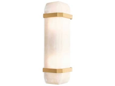 Eichholtz Pandora Alabaster Antique Brass Wall Lamp EIC115502UL