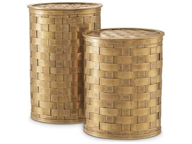 Eichholtz Lausanne Vintage Brass Box Set of 2 EIC115509