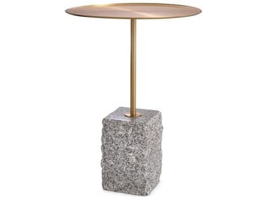 Eichholtz Cole Brushed Brass Granite Side Table EIC115545