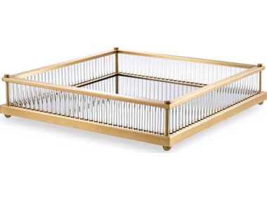 Eichholtz Cora Square Antique Brass Tray EIC115721