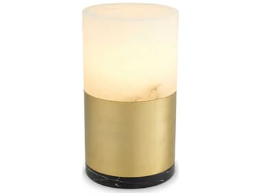 Eichholtz Mclean Cm Alabaster Antique Brass Table Lamp EIC115862UL