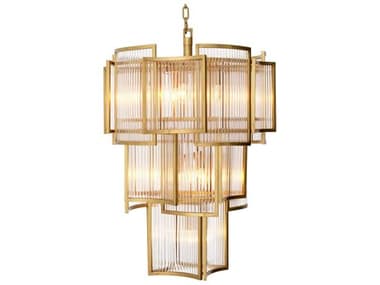 Eichholtz Jet Set Antique Brass Chandelier EIC115912UL