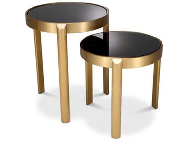 Eichholtz Buena Brushed Brass Set of 2 Side Table EIC116136