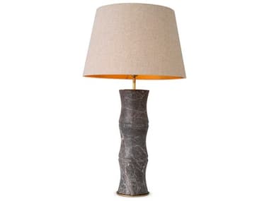 Eichholtz Bonny Grey Marble Incl Shade Table Lamp EIC116216UL