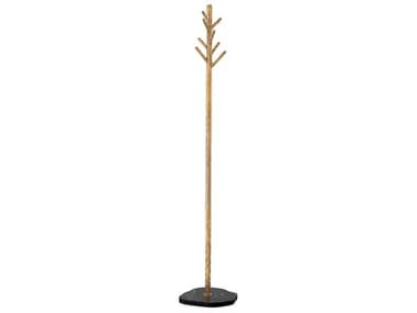 Eichholtz Stern Vintage Brass Black Marble Base Coatrack EIC116374