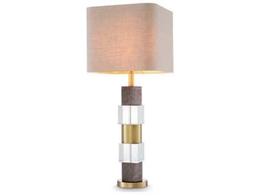 Eichholtz Cullingham Grey Marble Incl Shade Table Lamp EIC116452UL
