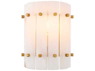 Eichholtz Blason Single Antique Brass Alabaster Wall Lamp EIC116689UL