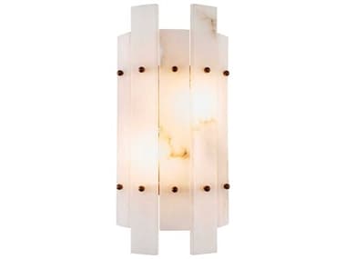 Eichholtz Ruby Antique Brass Alabaster Wall Lamp EIC116690UL