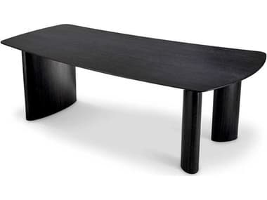 Eichholtz Bergman S Charcoal Grey Oak Veneer Dining Table EIC117345