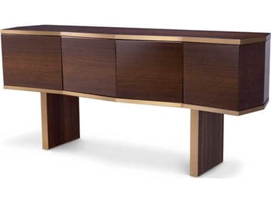 Eichholtz Xenon Eucalyptus Veneer Brushed Brass Dresser EIC117394