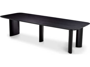 Eichholtz Harmonie L Black Veneer Dining Table EIC117460