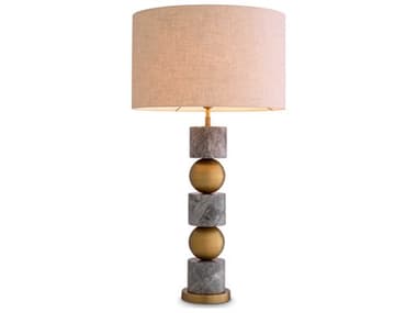 Eichholtz Levy Grey Marble Incl Shade Table Lamp EIC117691UL