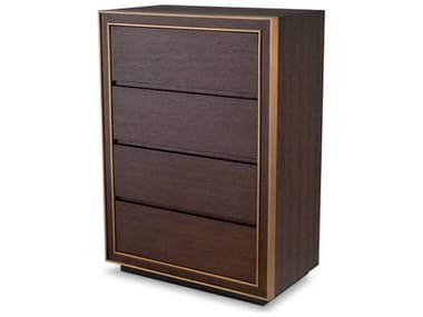 Eichholtz Dresser Camelot Tall Brown Oak Veneer Drawer EIC117692