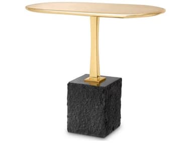 Eichholtz Kayan L Polished Brass Side Table EIC117751