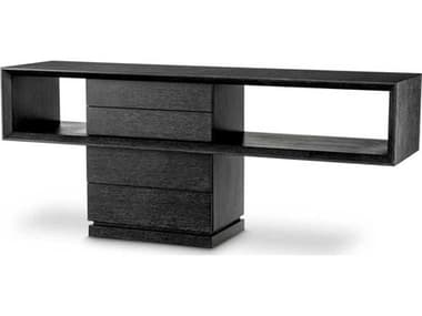 Eichholtz Mantua Charcoal Grey Oak Veneer Console Table EIC118047