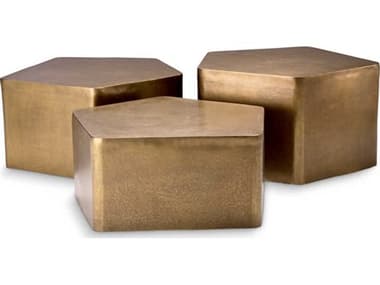 Eichholtz Veenazza Vintage Brass Set Of Coffee Table EIC118180