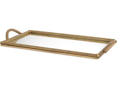 Eichholtz Salvi Rectanguar L Vintage Brass Tray EIC118237