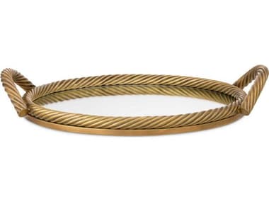 Eichholtz Salvi Round Vintage Brass Tray EIC118238