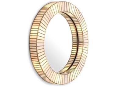Eichholtz Monari With Light Antique Brass Mirror EIC118253UL