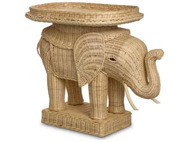 Eichholtz Elephant Natural Rattan Side Table EIC118273