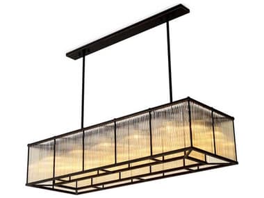 Eichholtz Bernardi Rectangular Bronze Highlight Chandelier EIC118576UL