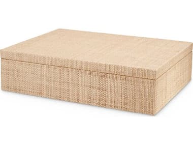 Eichholtz Cadiz L Natural Raffia Box EIC118590